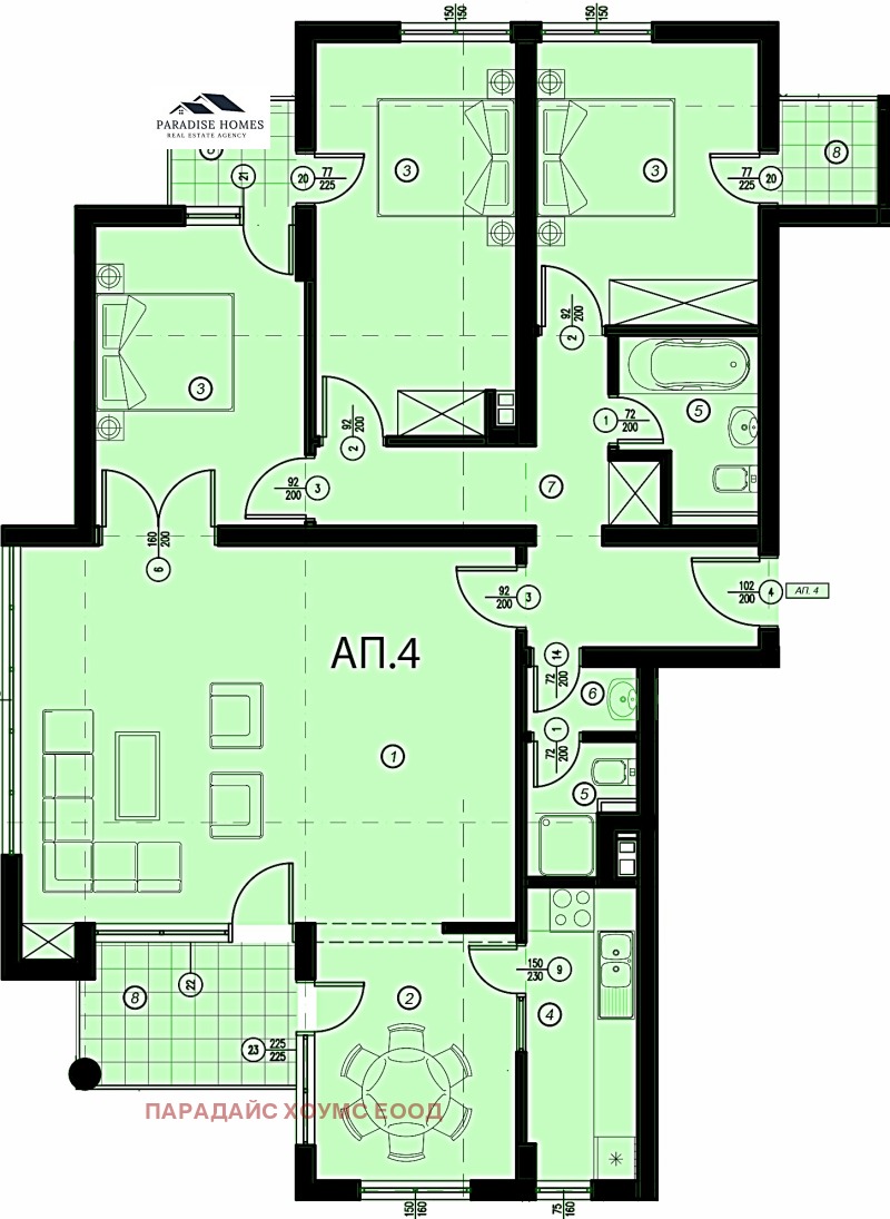 Продава 4-СТАЕН, гр. София, Манастирски ливади, снимка 14 - Апартаменти - 52213856