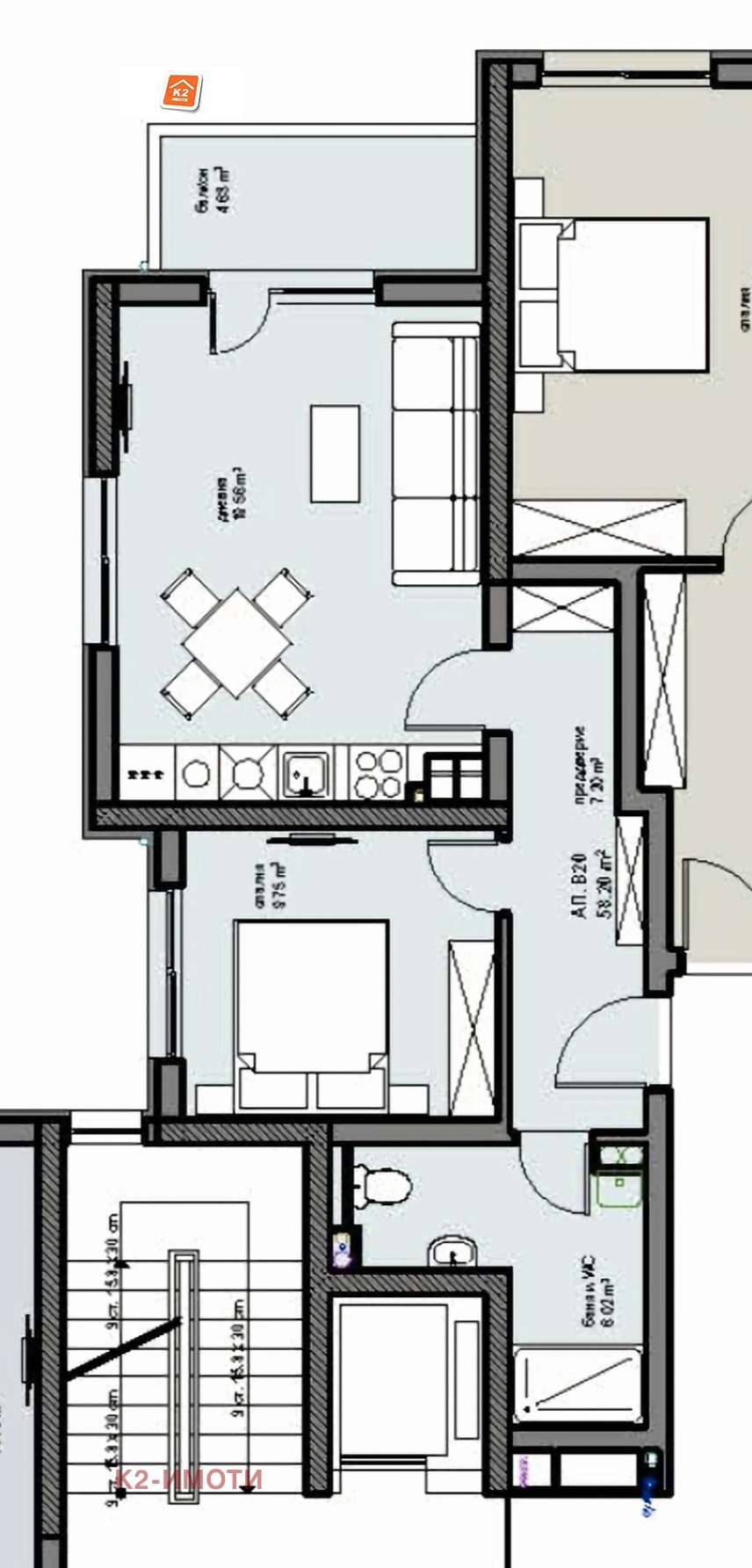 Продава 2-СТАЕН, гр. София, Малинова долина, снимка 3 - Апартаменти - 55977088