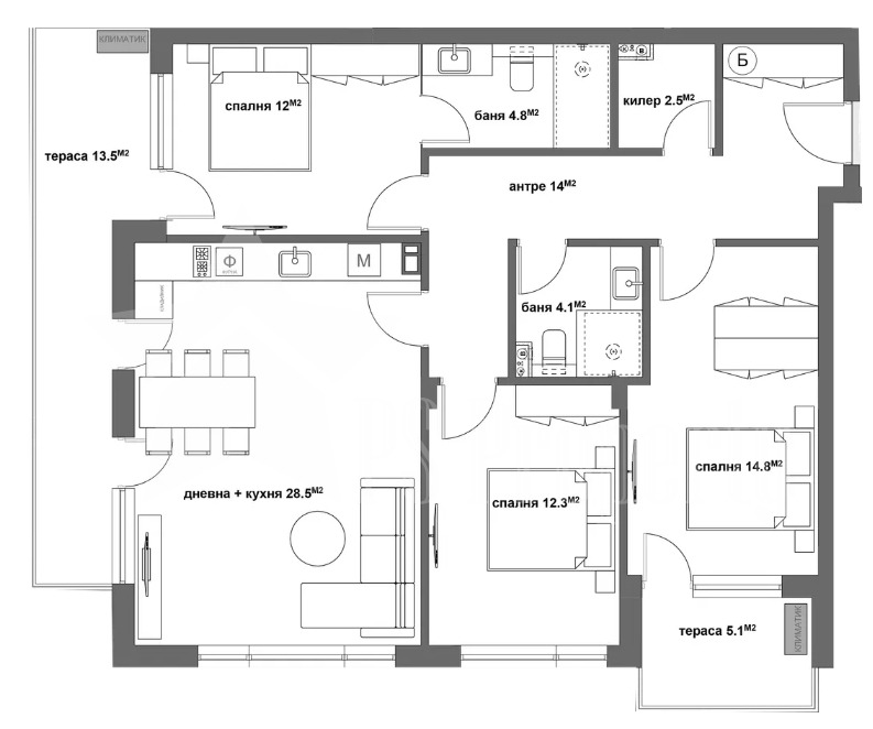 Продава 4-СТАЕН, гр. Стара Загора, Аязмото, снимка 4 - Апартаменти - 54228588