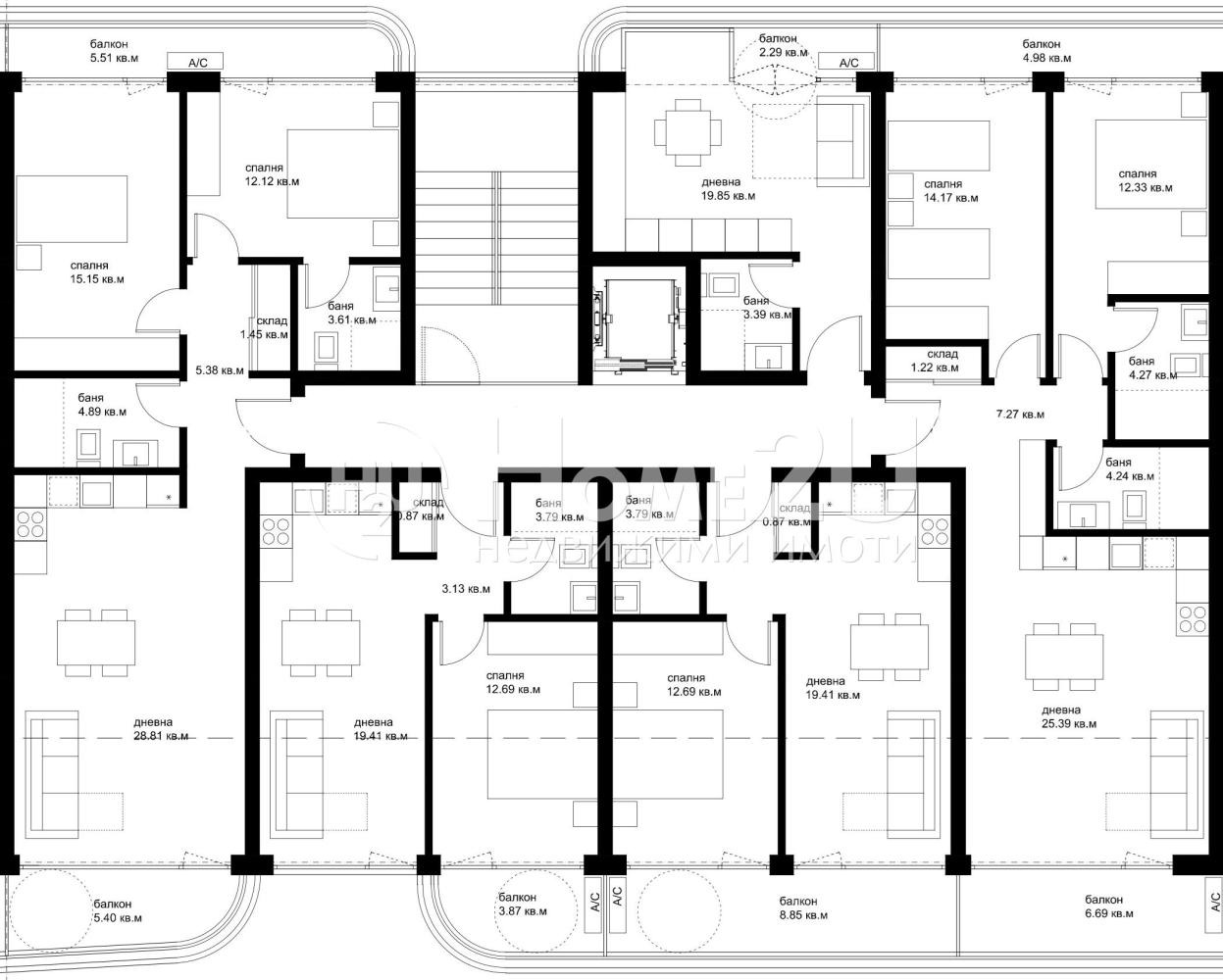 Продава 1-СТАЕН, гр. Варна, Трошево, снимка 3 - Апартаменти - 54411368