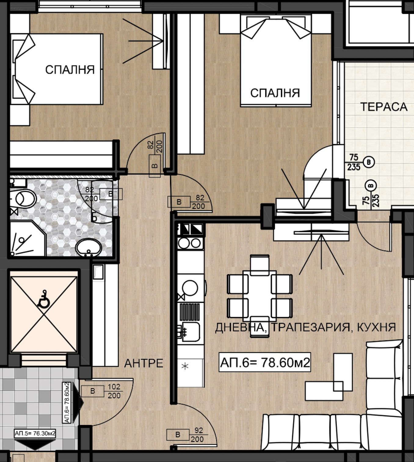 Продава 3-СТАЕН, гр. София, Овча купел, снимка 2 - Апартаменти - 55009644