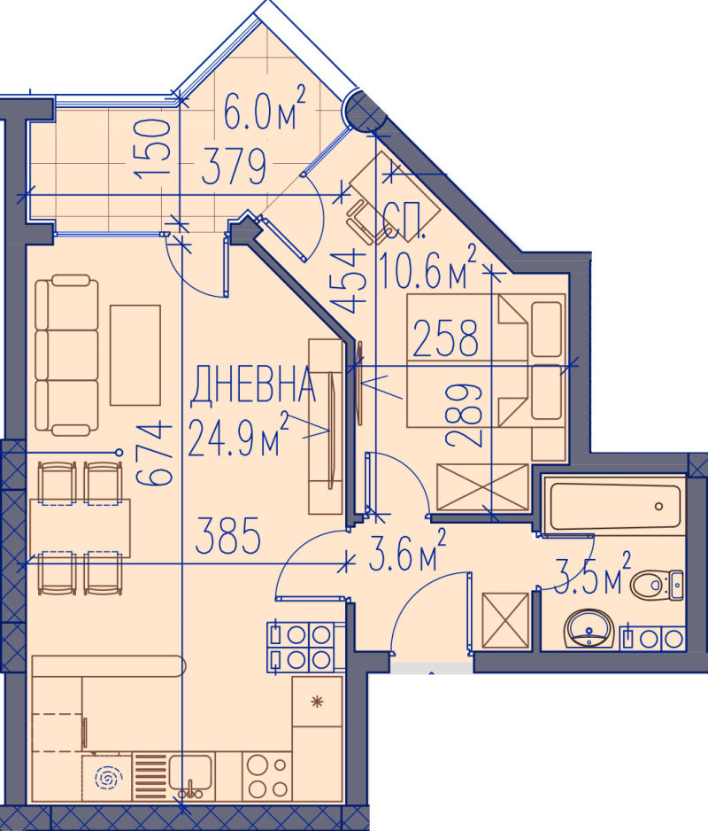 Продава 2-СТАЕН, гр. Пловдив, Христо Смирненски, снимка 12 - Aпартаменти - 47692005