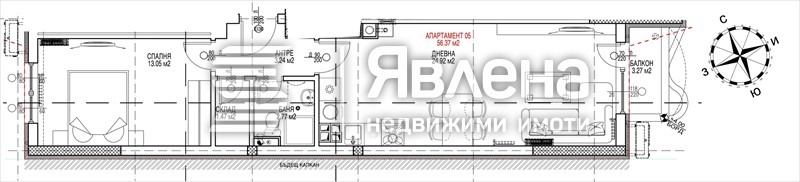 In vendita  1 camera da letto Sofia , Vitosha , 67 mq | 96540756 - Immagine [2]