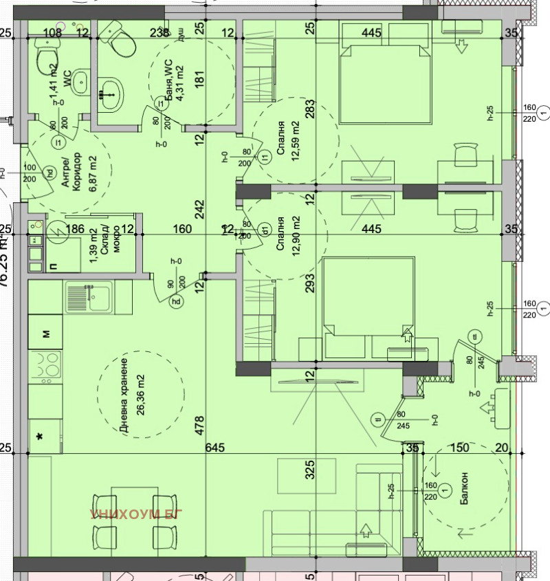 Продава  3-стаен град Бургас , Славейков , 94 кв.м | 86484928 - изображение [2]