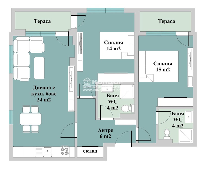 Продава  3-стаен град Пловдив , Тракия , 104 кв.м | 63406804 - изображение [3]