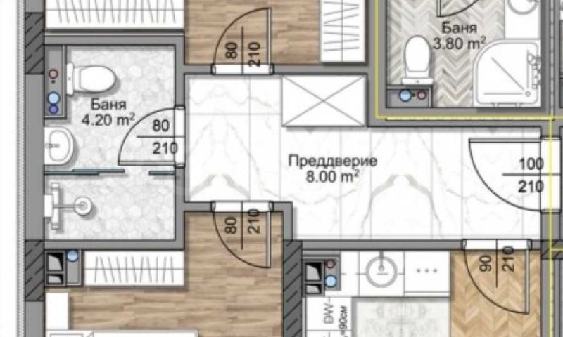 À venda  2 quartos Sofia , Ovtcha kupel , 90 m² | 99315447 - imagem [2]