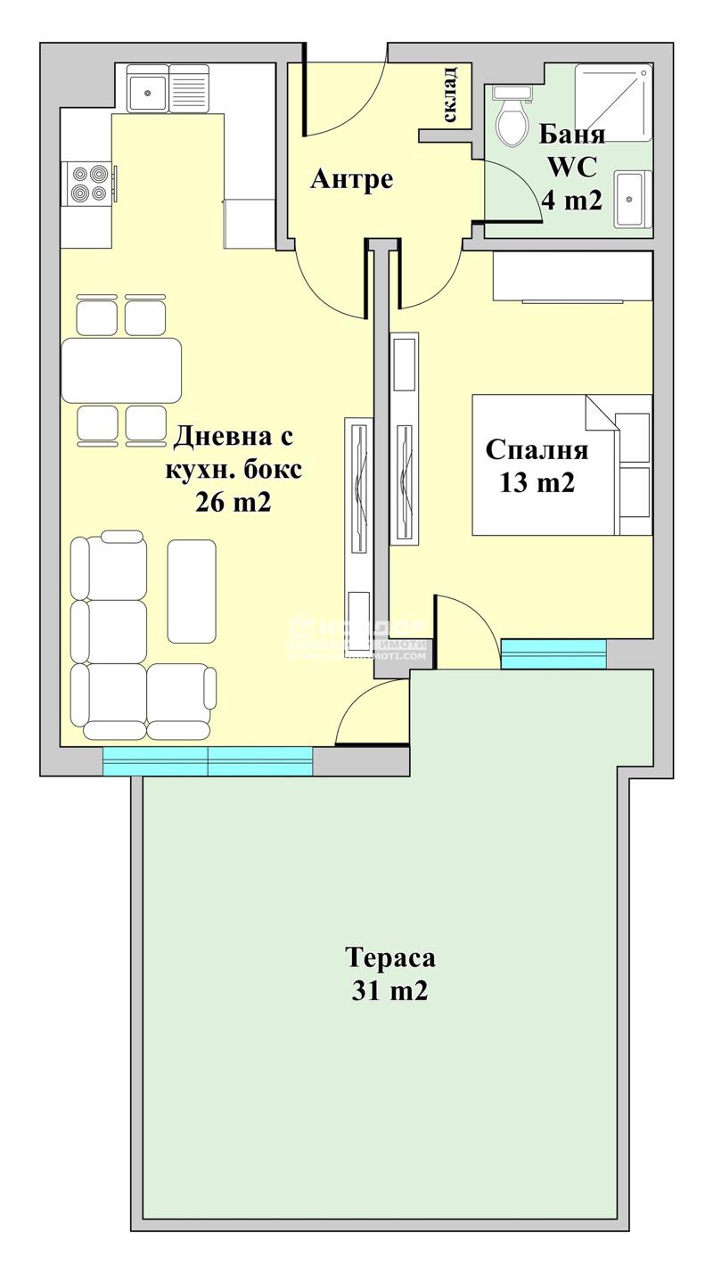 Продается  1 спальня Пловдив , Христо Смирненски , 99 кв.м | 87634618 - изображение [2]