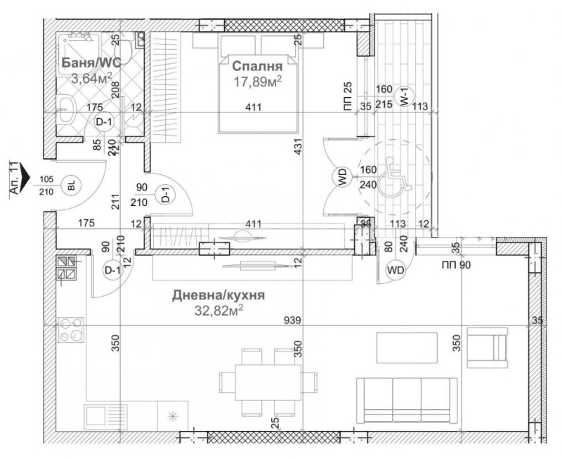 Продава 2-СТАЕН, гр. Варна, Левски 1, снимка 3 - Aпартаменти - 48135055