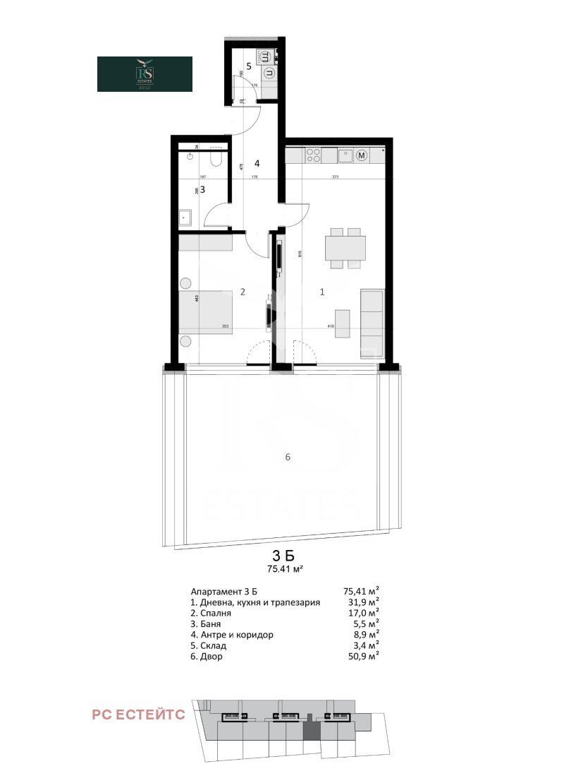 Продается  1 спальня София , Витоша , 86 кв.м | 31132587 - изображение [2]