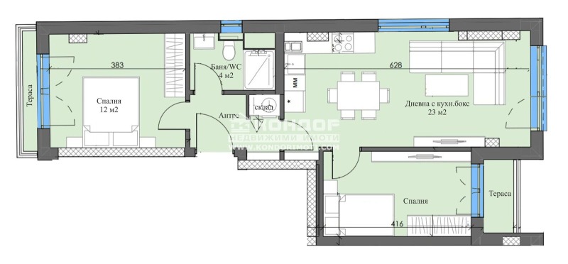 Продава 3-СТАЕН, гр. Пловдив, Център, снимка 2 - Апартаменти - 52520806