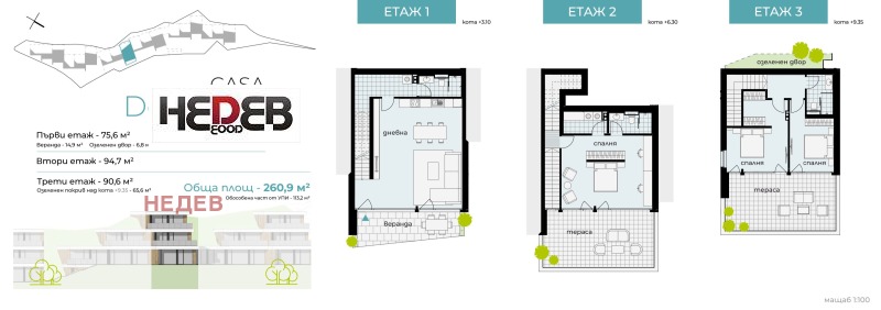 En venta  Casa Varna , k.k. Chayka , 260 metros cuadrados | 80228723 - imagen [3]