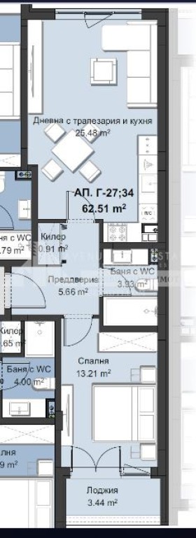 На продаж  1 спальня Пловдив , Христо Смирненски , 79 кв.м | 29939578 - зображення [2]