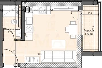 Продава 2-СТАЕН, гр. Пловдив, Гагарин, снимка 3 - Aпартаменти - 49282454