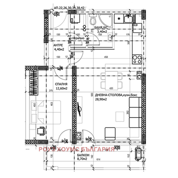 Продава 2-СТАЕН, гр. Пловдив, Тракия, снимка 2 - Апартаменти - 53594094