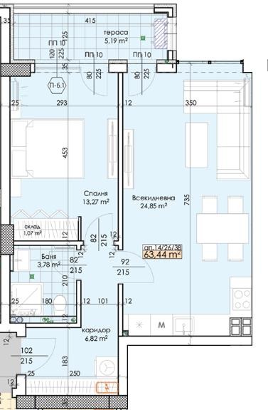 Продава 2-СТАЕН, гр. Пловдив, Тракия, снимка 2 - Апартаменти - 55693625