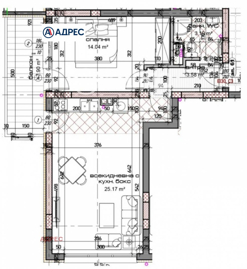 Продава  2-стаен град Варна , Младост 1 , 79 кв.м | 56899434