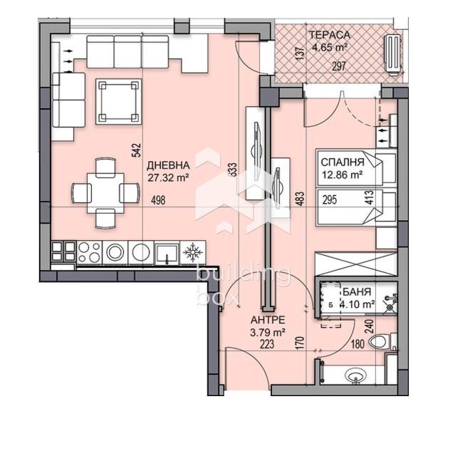 Продава 2-СТАЕН, гр. Пловдив, Гагарин, снимка 2 - Апартаменти - 53981922