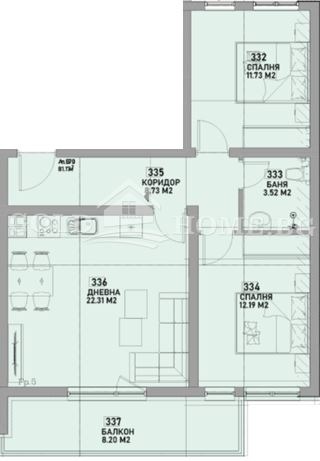 Продава 3-СТАЕН, гр. Пловдив, Беломорски, снимка 2 - Апартаменти - 54916138