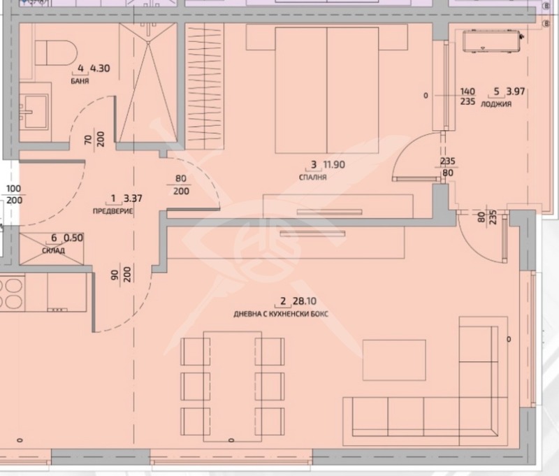 Na sprzedaż  1 sypialnia Sofia , Malinowa dolina , 75 mkw | 97854075 - obraz [8]