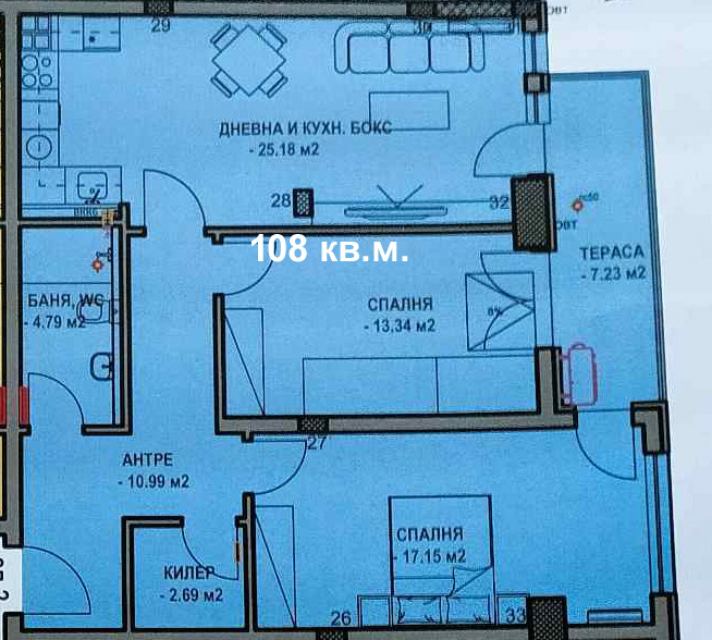 Продава 3-СТАЕН, гр. Пловдив, Център, снимка 2 - Апартаменти - 52991042