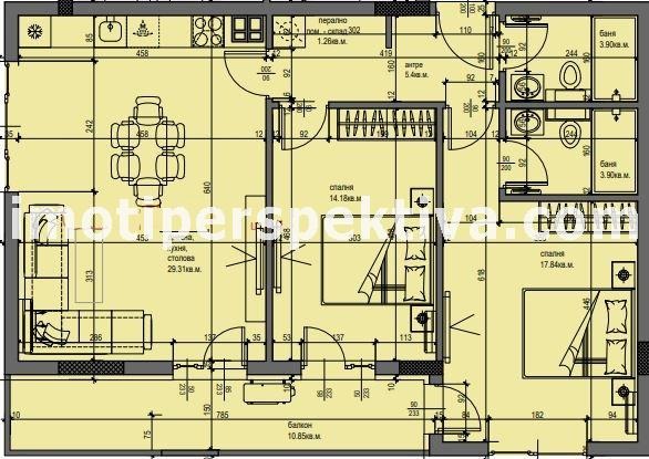 À venda  2 quartos Plovdiv , Hristo Smirnenski , 111 m² | 82205213 - imagem [14]