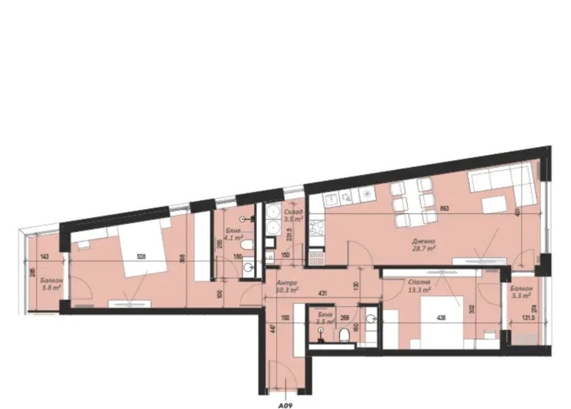 Satılık  2 yatak odası Sofia , Krastova vada , 129 metrekare | 71112493