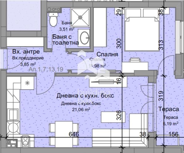 Продава 2-СТАЕН, гр. Пловдив, Остромила, снимка 5 - Апартаменти - 53004308