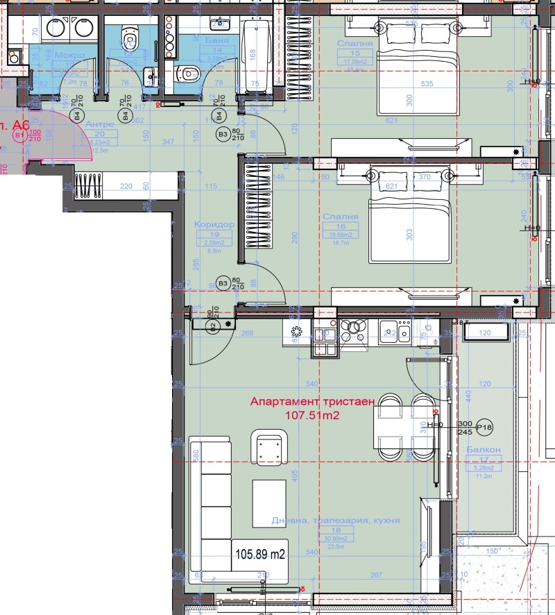 Продава 3-СТАЕН, гр. София, м-т Гърдова глава, снимка 9 - Апартаменти - 52366008
