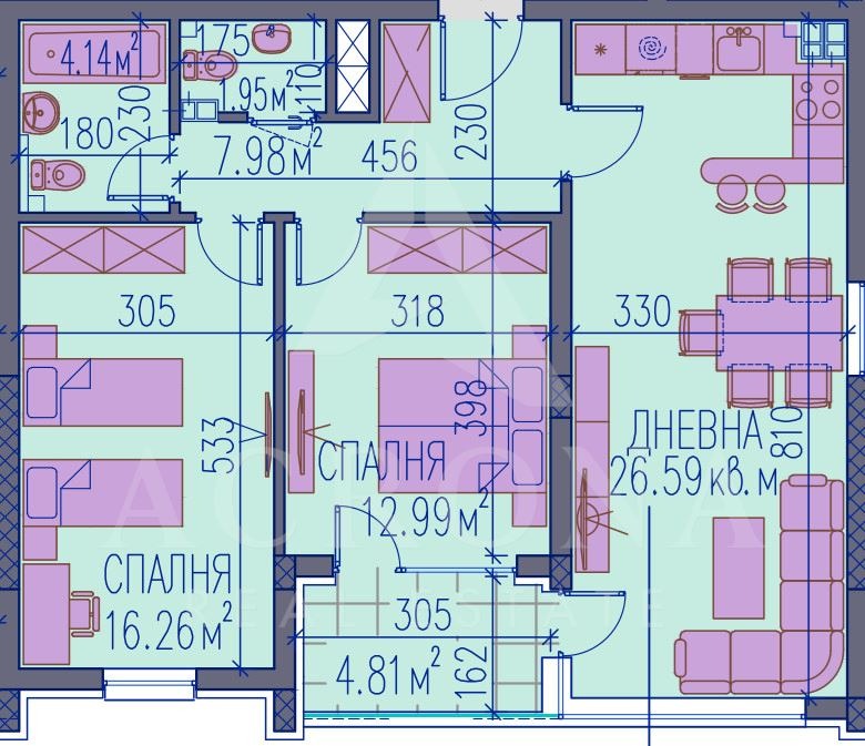 Продава 3-СТАЕН, гр. Пловдив, Каменица 2, снимка 9 - Апартаменти - 53021671