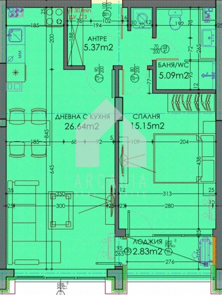 Продава 2-СТАЕН, гр. Пловдив, Тракия, снимка 6 - Апартаменти - 55750089