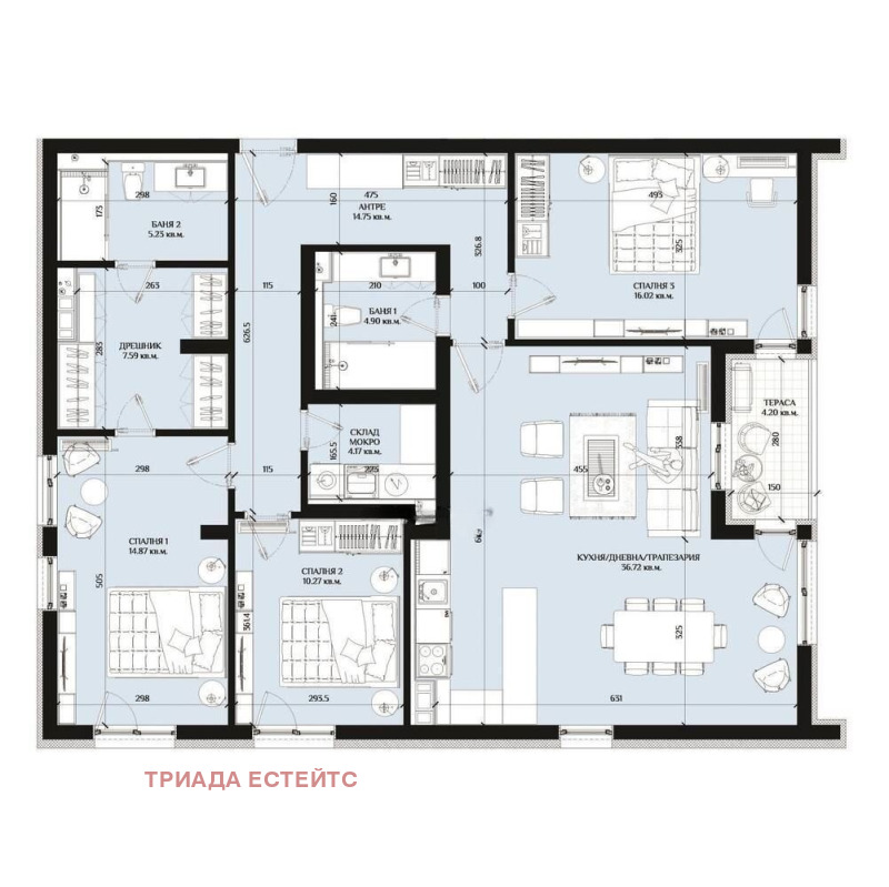 Продава МНОГОСТАЕН, гр. Бургас, област Бургас