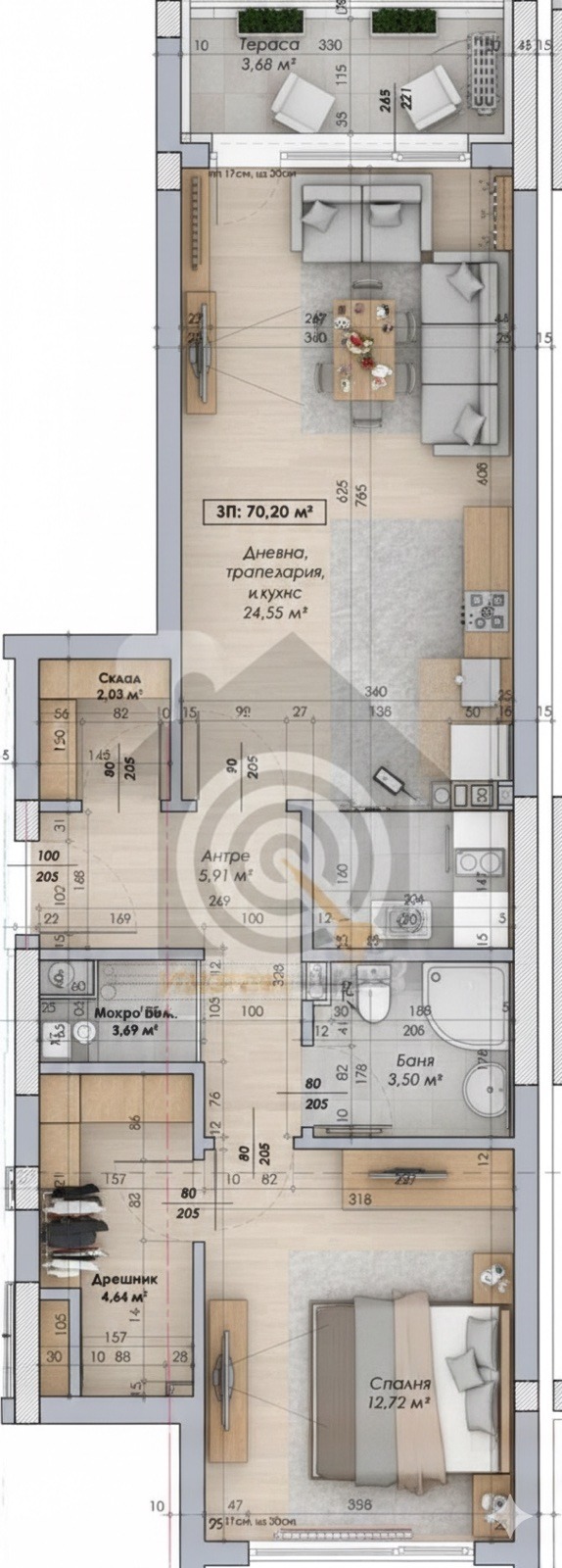 Продава 2-СТАЕН, гр. София, Овча купел 2, снимка 12 - Апартаменти - 53410185
