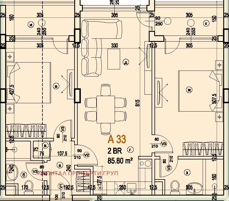 Продава 3-СТАЕН, гр. София, Манастирски ливади, снимка 1 - Aпартаменти - 48540104