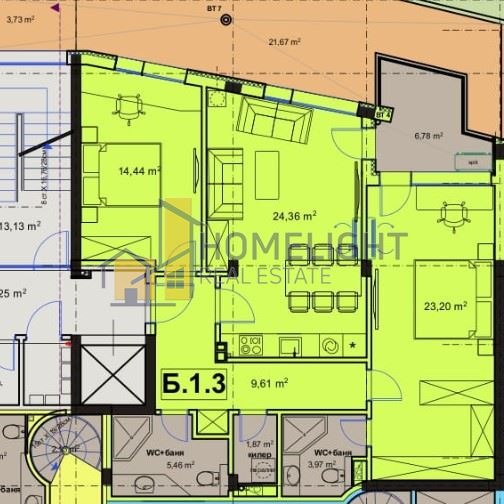 Na prodej  2 ložnice Sofia , Vitoša , 118 m2 | 32778133 - obraz [17]
