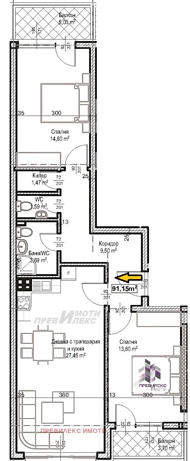 Продава 3-СТАЕН, гр. Пловдив, Христо Смирненски, снимка 1 - Aпартаменти - 49223556