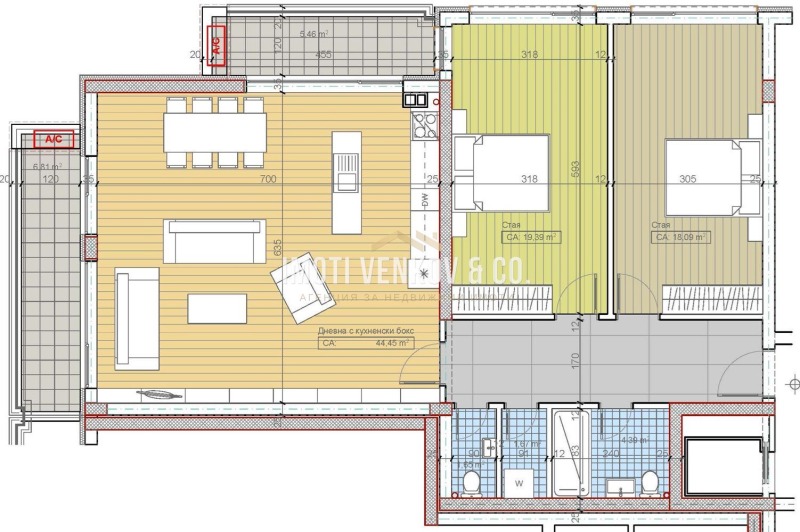 Te koop  2 slaapkamers Sofia , Bojana , 153 m² | 23580582 - afbeelding [2]