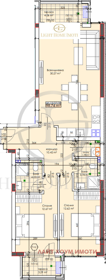 Till salu  2 sovrum Plovdiv , Trakija , 116 kvm | 26832107 - bild [4]
