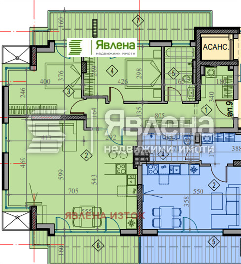 Продава 3-СТАЕН, гр. София, Кръстова вада, снимка 4 - Апартаменти - 54479505
