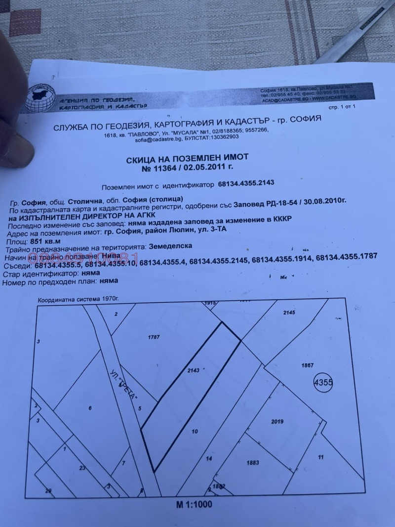 Продава ПАРЦЕЛ, гр. София, Люлин 1, снимка 2 - Парцели - 53093873