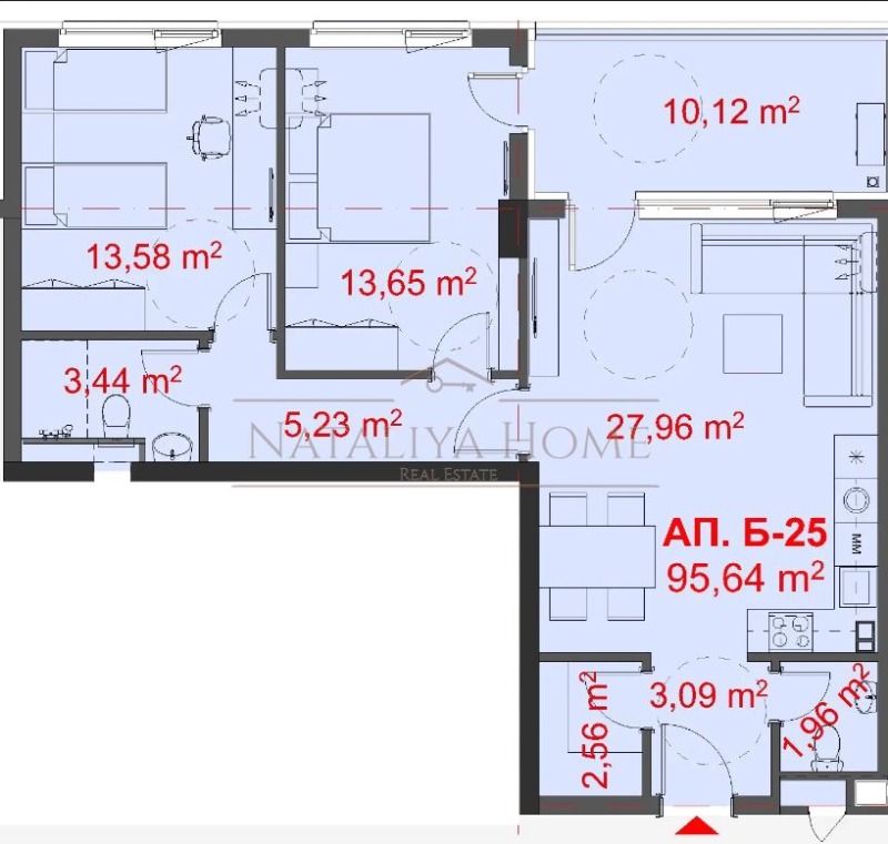 На продаж  2 спальні Бургас , Славейков , 113 кв.м | 92010068 - зображення [2]