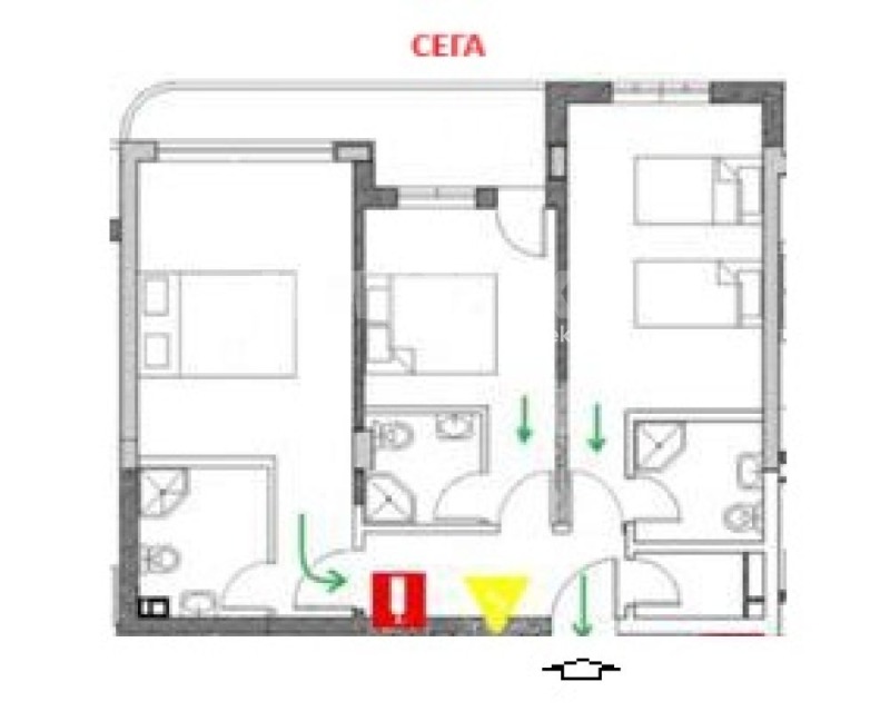 Till salu  2 sovrum Sofia , Studentski grad , 96 kvm | 11682634 - bild [4]