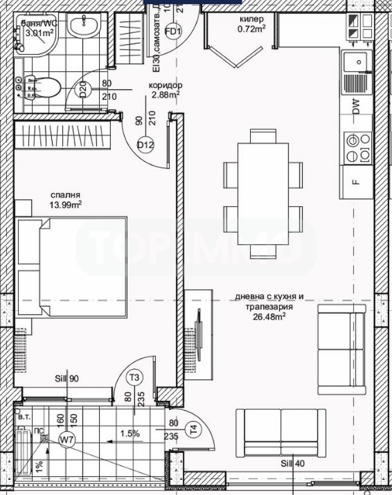 Продава 2-СТАЕН, гр. Варна, Възраждане 1, снимка 4 - Aпартаменти - 47672210