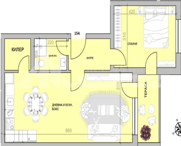 In vendita  1 camera da letto Plovdiv , Hristo Smirnenski , 82 mq | 63364803 - Immagine [2]