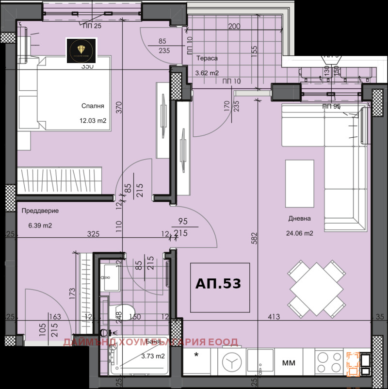 À vendre  1 chambre Plovdiv , Gagarin , 70 m² | 88091811 - image [2]