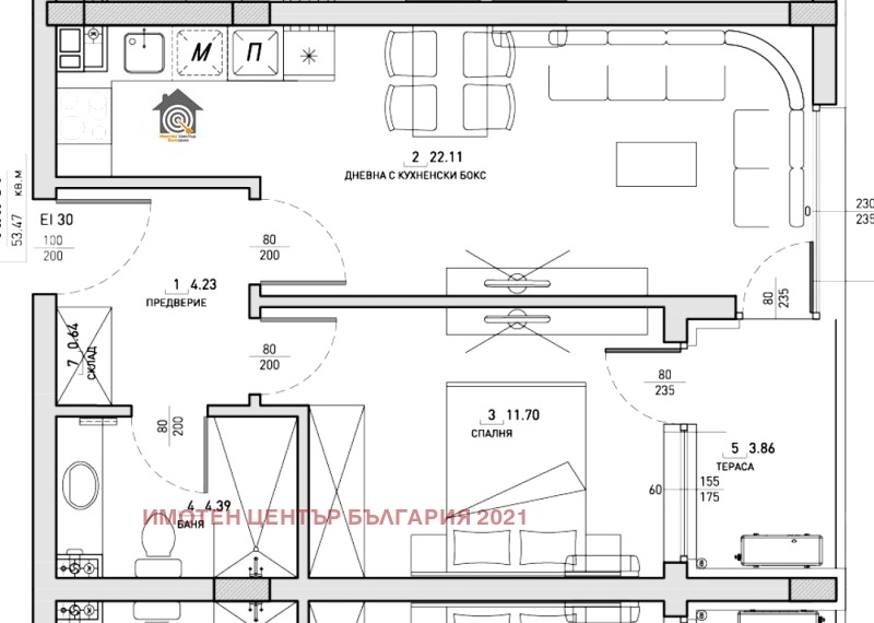 Продава 2-СТАЕН, гр. София, Малинова долина, снимка 6 - Апартаменти - 53073486
