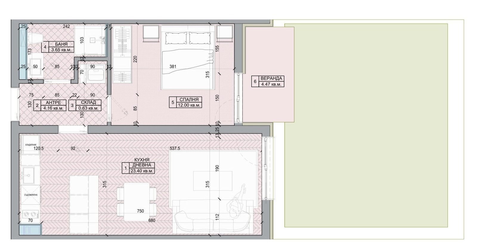 Продава 2-СТАЕН, гр. Бургас, област Бургас, снимка 2 - Апартаменти - 52046330