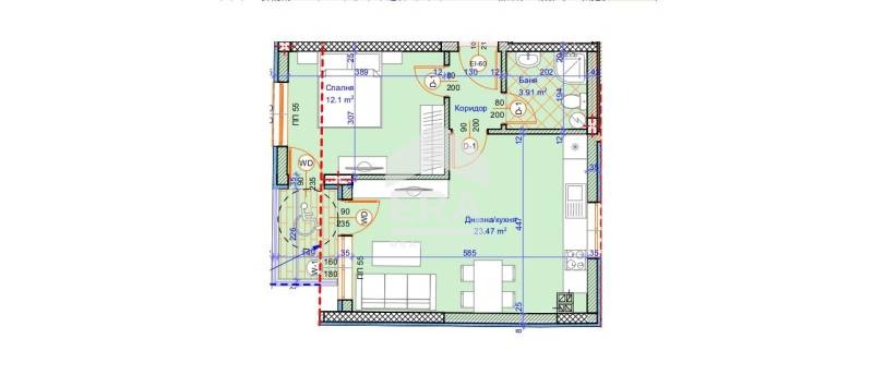 Satılık  1 yatak odası Varna , Centar , 66 metrekare | 85977690 - görüntü [4]