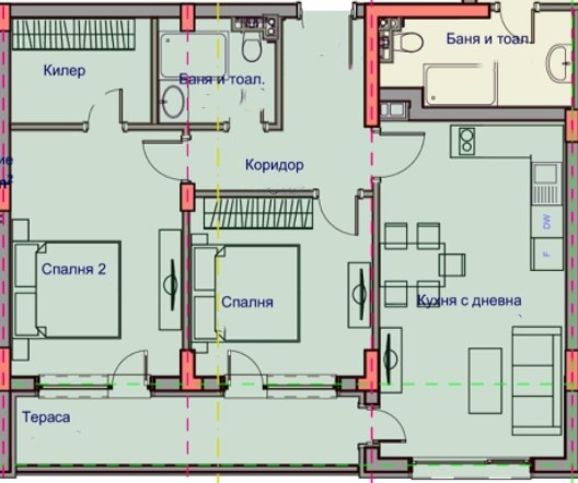 Προς πώληση  2 υπνοδωμάτια Βαρνα , Βαζραζδανε 1 , 97 τ.μ | 42381739
