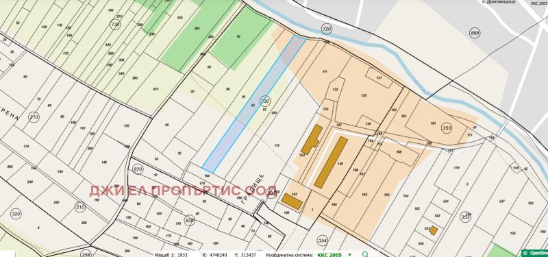 Продава ПАРЦЕЛ в област София, с. Драговищица - 4056 кв.м / 83 000 € » 162 333.89 лв., ДЖИ ЕЛ ПРОПЪРТИС ООД