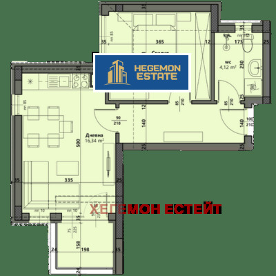 Till salu  1 sovrum Varna , Vinica , 67 kvm | 22479365